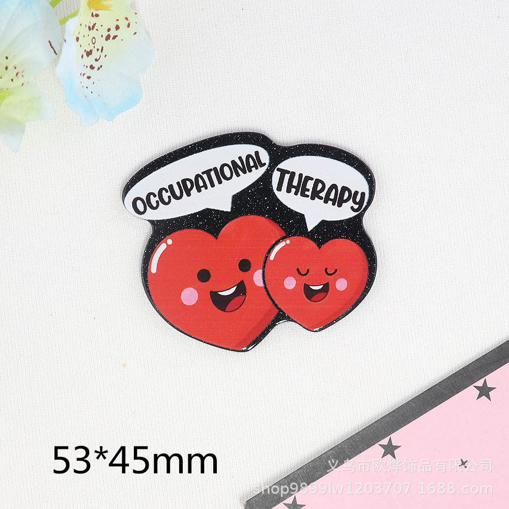 Wholesale 10PCS FlatBack Organ Medical Supplies Acrylic Pin Cute DIY Patch With
